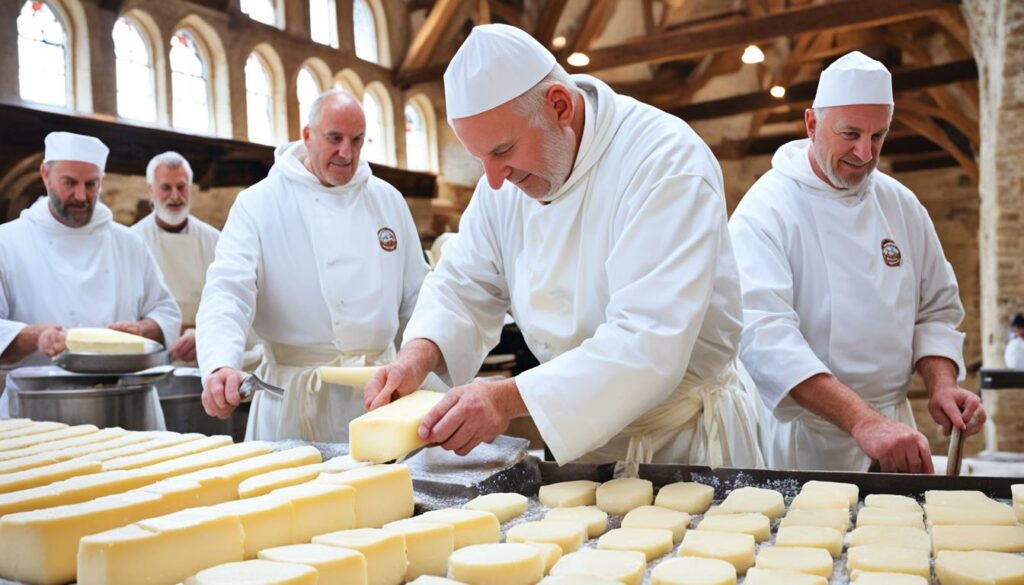 Abbaye Saint-Benoît-du-Lac cheese production