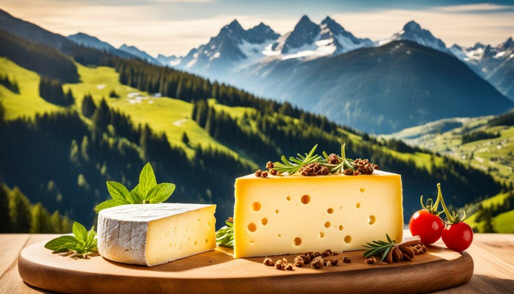 Austrian Alps cheese