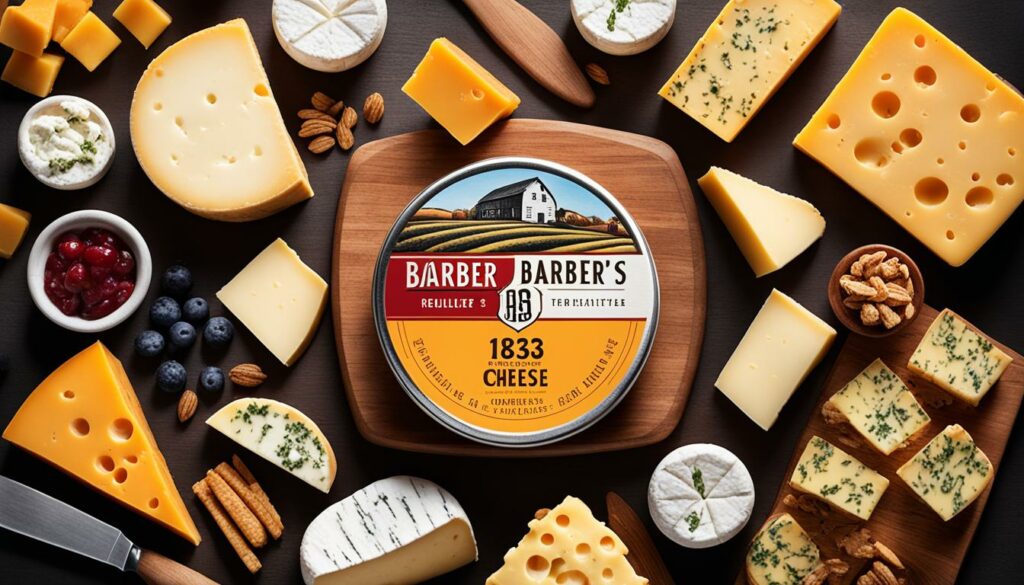 Barber's 1833 Cheese Varieties