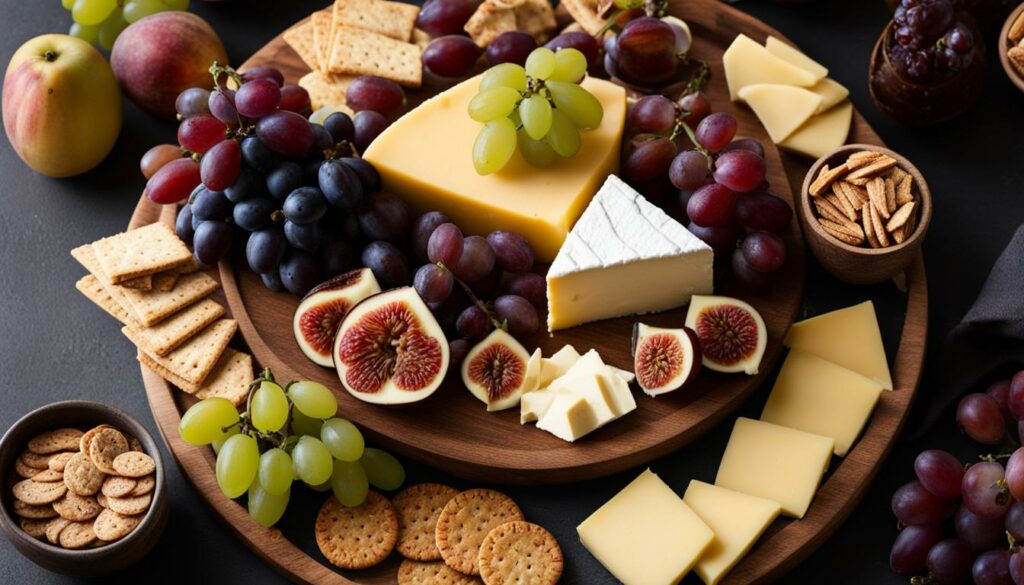 Brie Coco Cheese on a cheese board