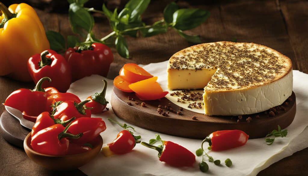 Brie au poivre (Brie with pepper) Cheese