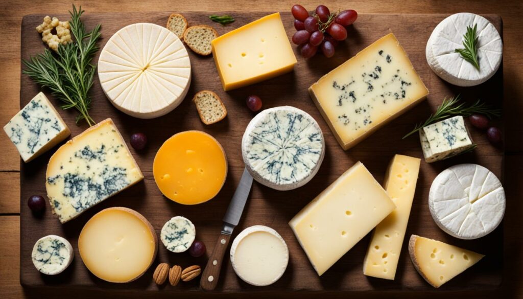 British cheese selection
