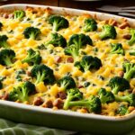 Cheesy Broccoli Sausage Casserole Recipe