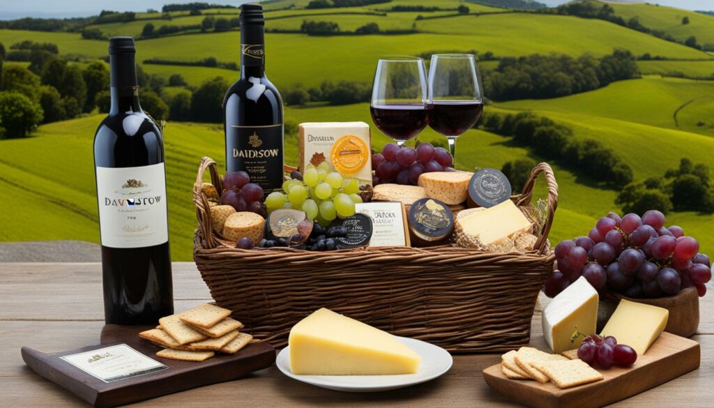 Cornish Cheese and Wine Hamper