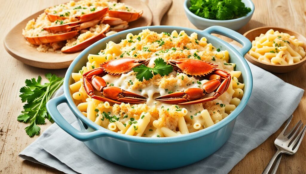 Crab Macaroni Gratin Recipe