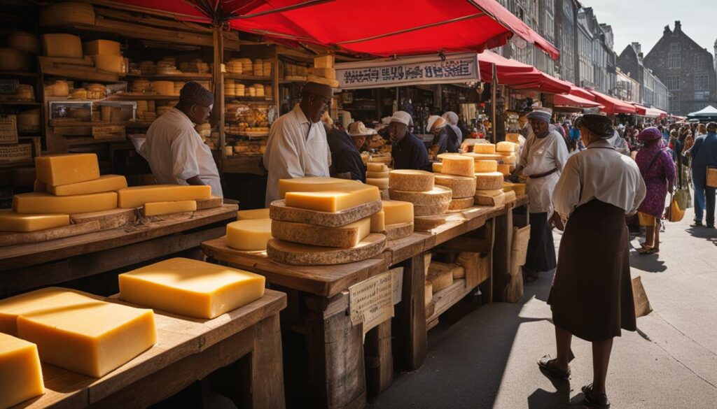 Double Gloucester Cheese Market