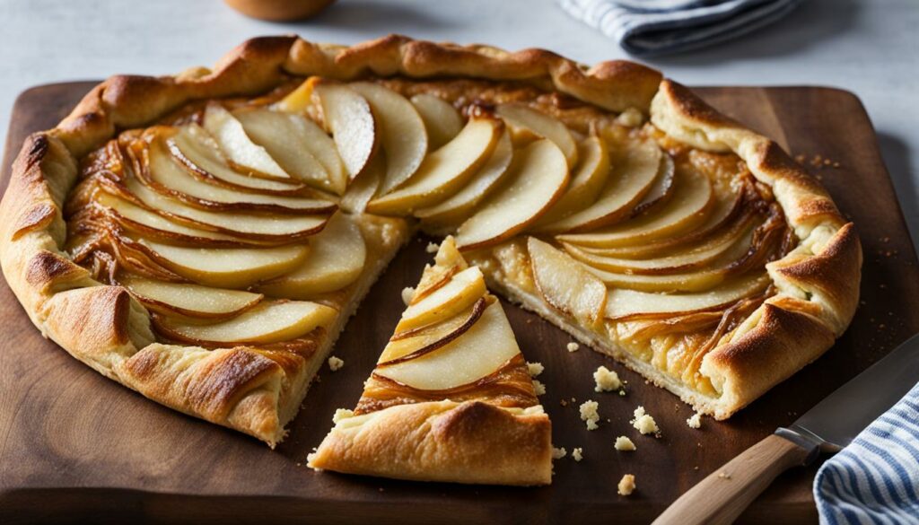Easy Blue Cheese and Pear Galette