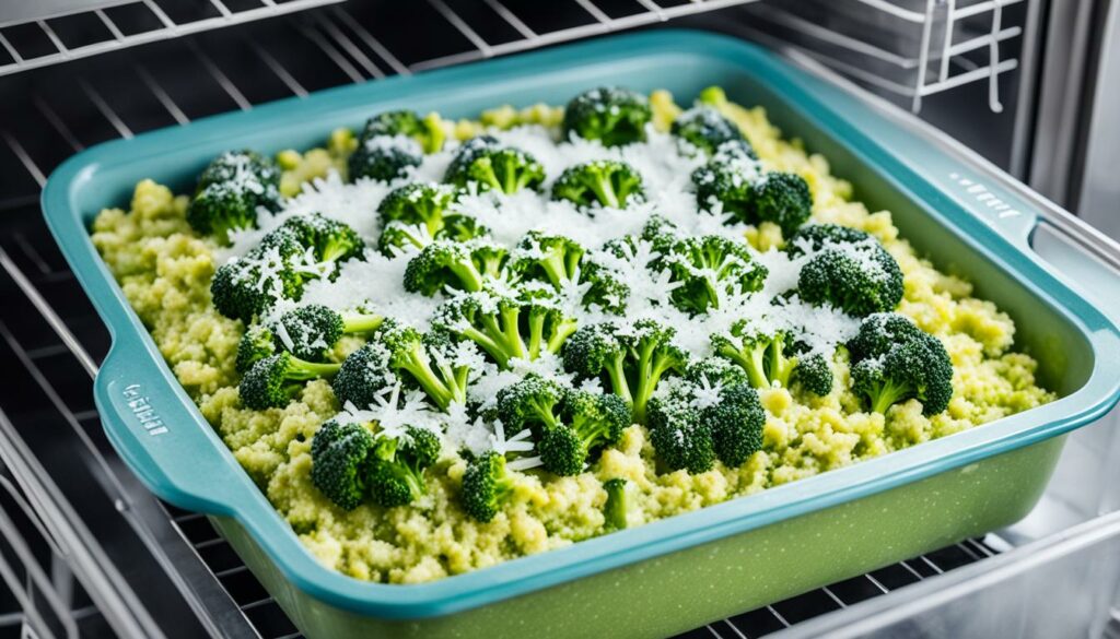 Freeze broccoli casserole