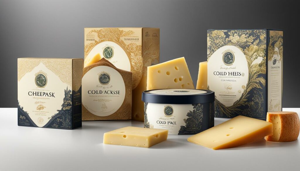 Gourmet Cold Pack Cheese Packaging