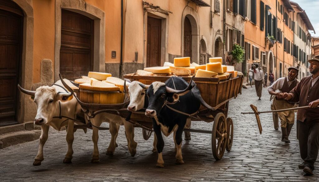 Italian cheese transportation