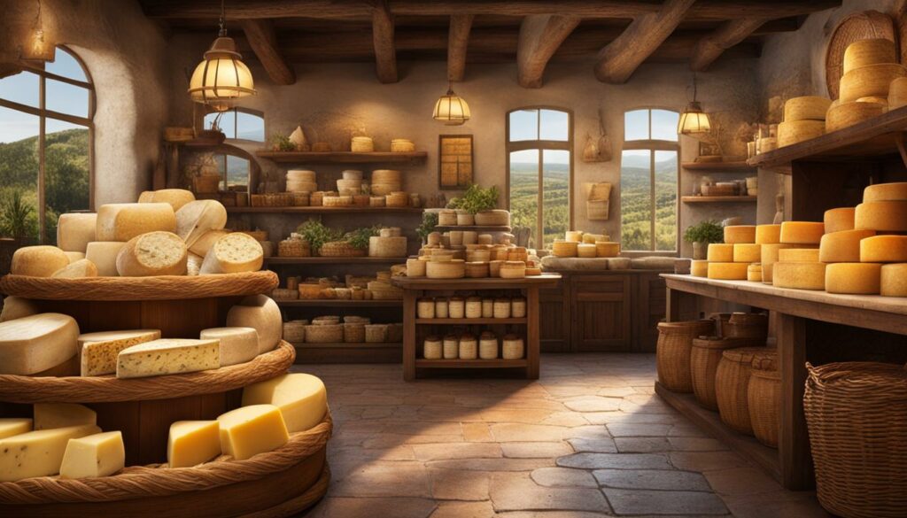 Italian cheeses
