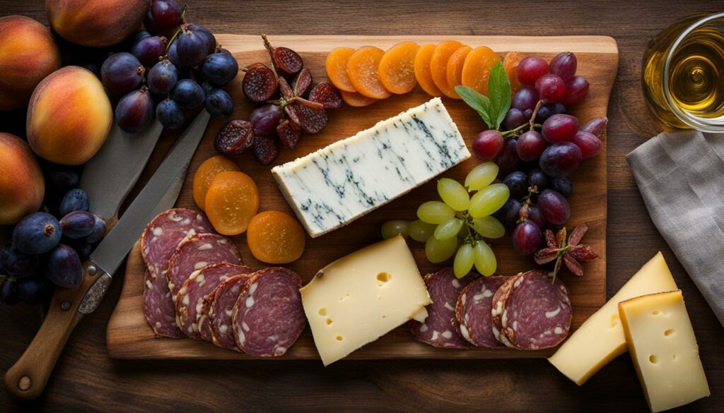 Monet cheese and charcuterie
