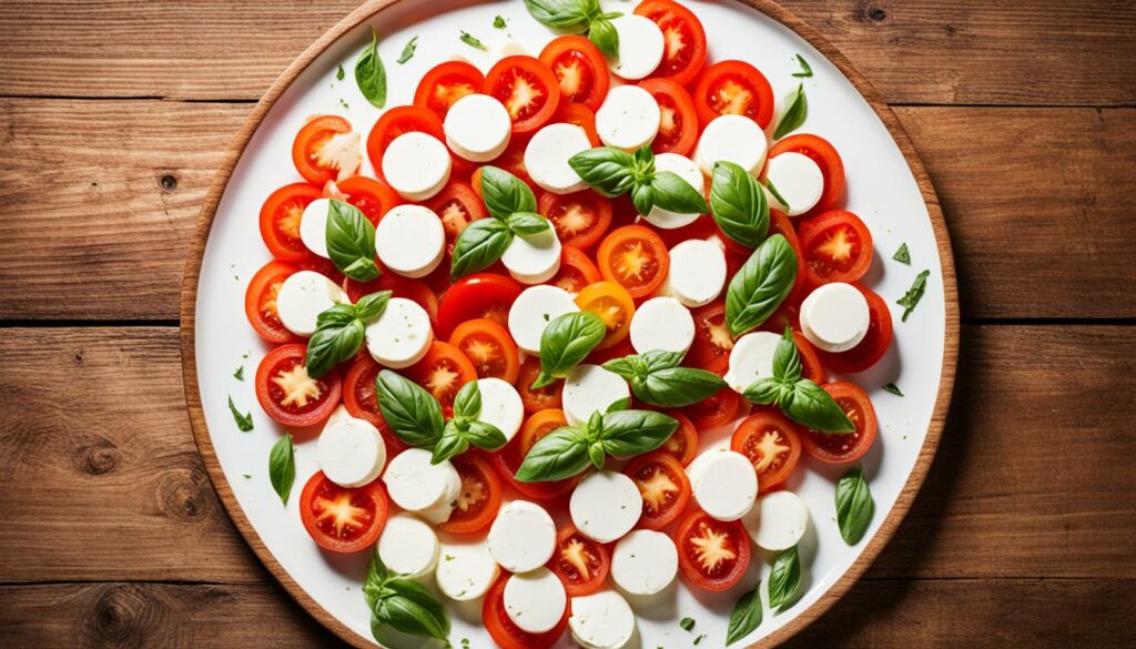 Mozzarella and Tomato Caprese Salad