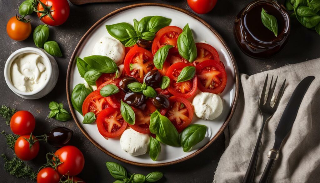 Mozzarella and Tomato Caprese Salad