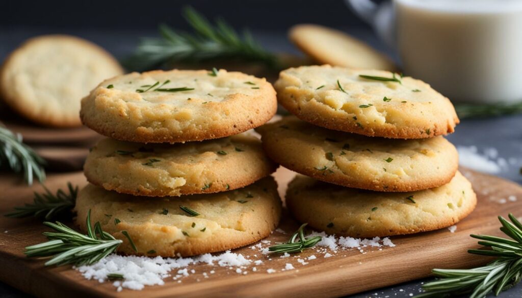 Parmesan and Rosemary Shortbread Cookies