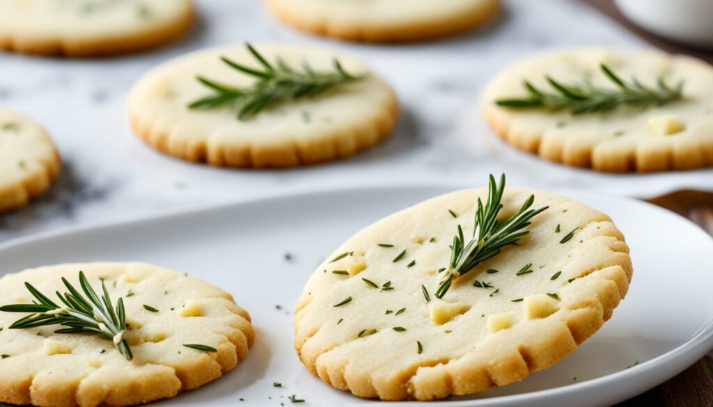 Parmesan and rosemary shortbread cookies image