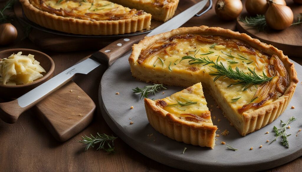 Perroche Cheese and Caramelized Onion Tart