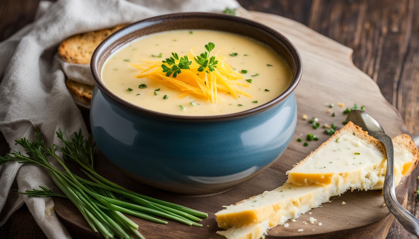 Cozy Potato and Cheddar Cheese Soup Recipe