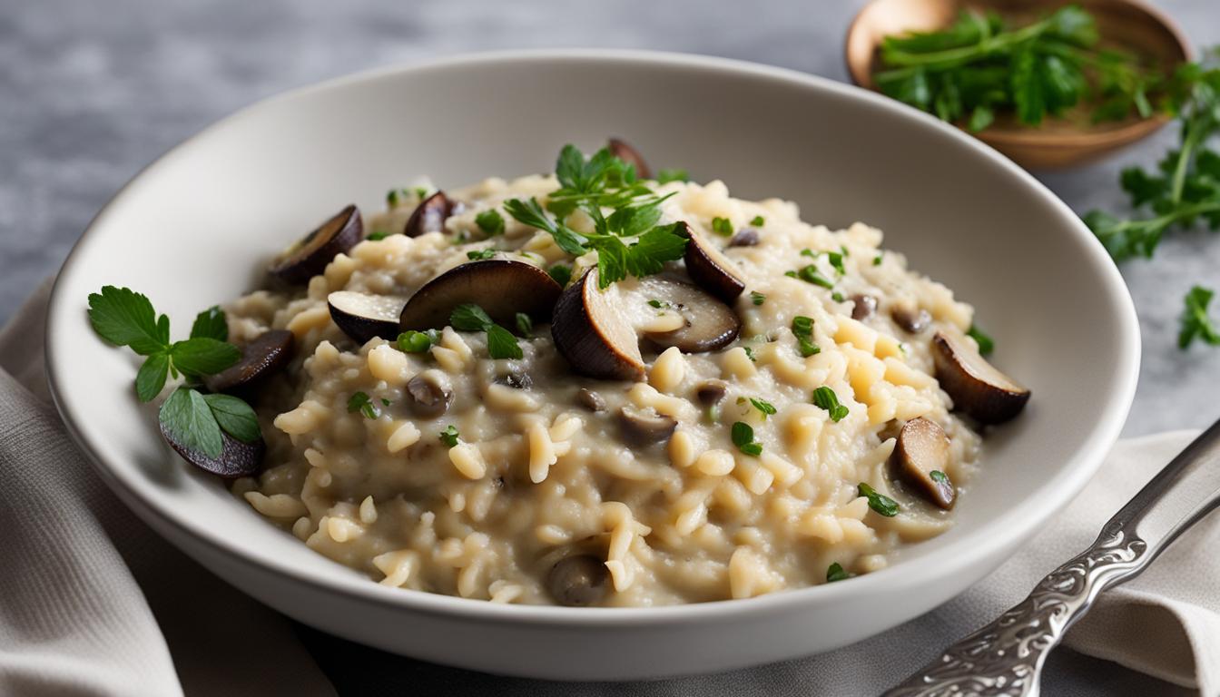 Savory Fontina and Mushroom Risotto Recipe