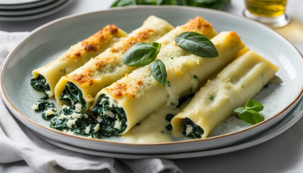 Spinach and Ricotta Stuffed Pasta