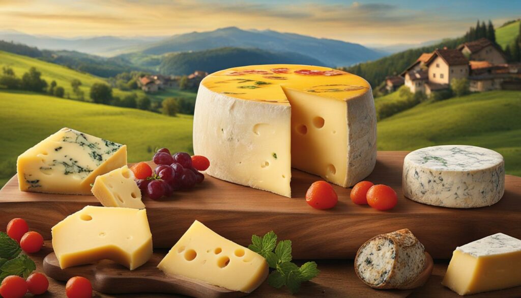 Swiss cheese with intense flavors