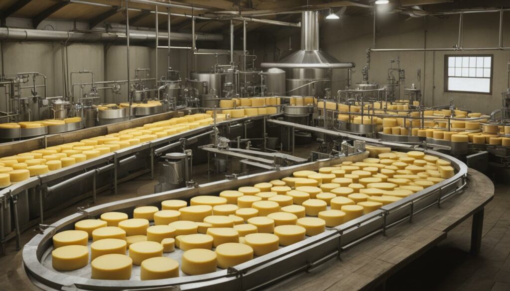 The Production Process of Bermondsey Hard Pressed Cheese