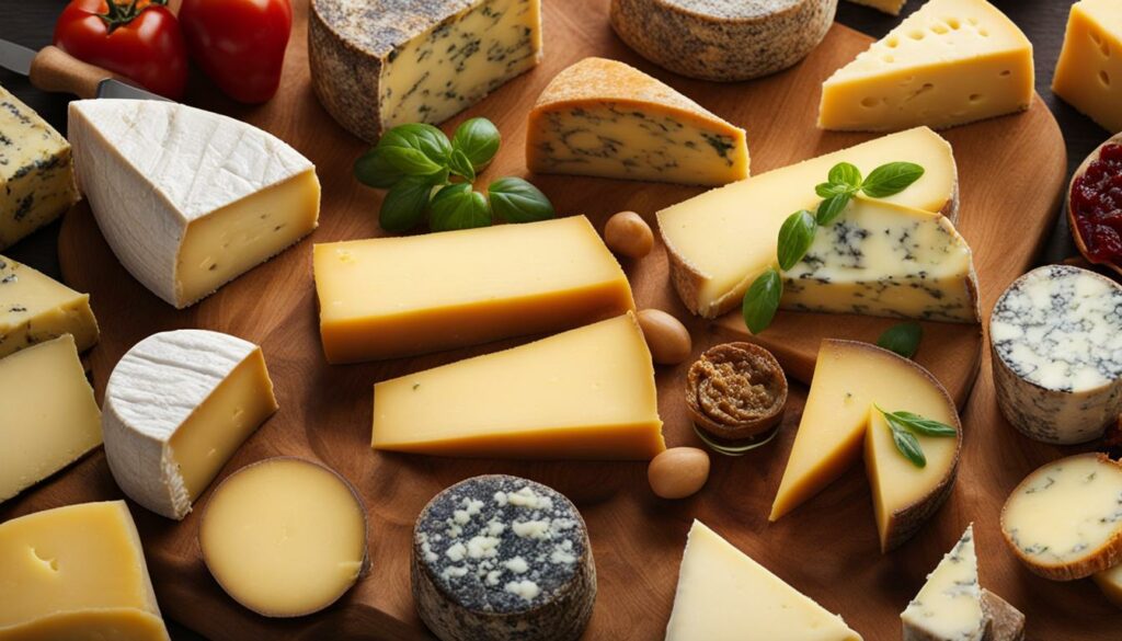 Variety of Italian Cheeses