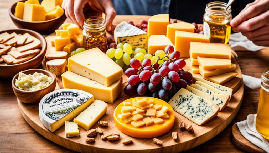 Wisconsin cheese tasting