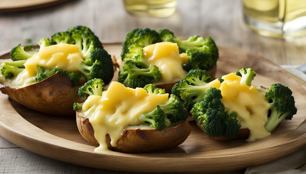 baked potato with gouda and broccoli image