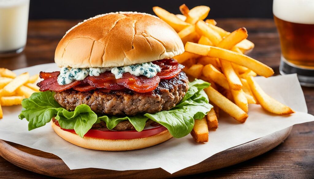 blue cheese and bacon-stuffed burgers recipe