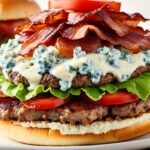 blue cheese and bacon-stuffed burgers recipe