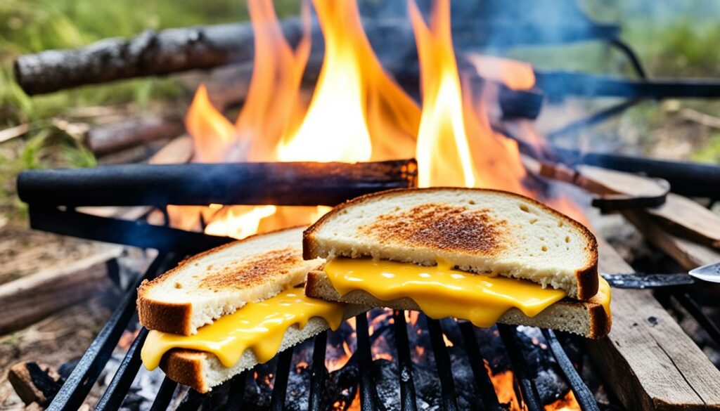 campfire cheese sandwich