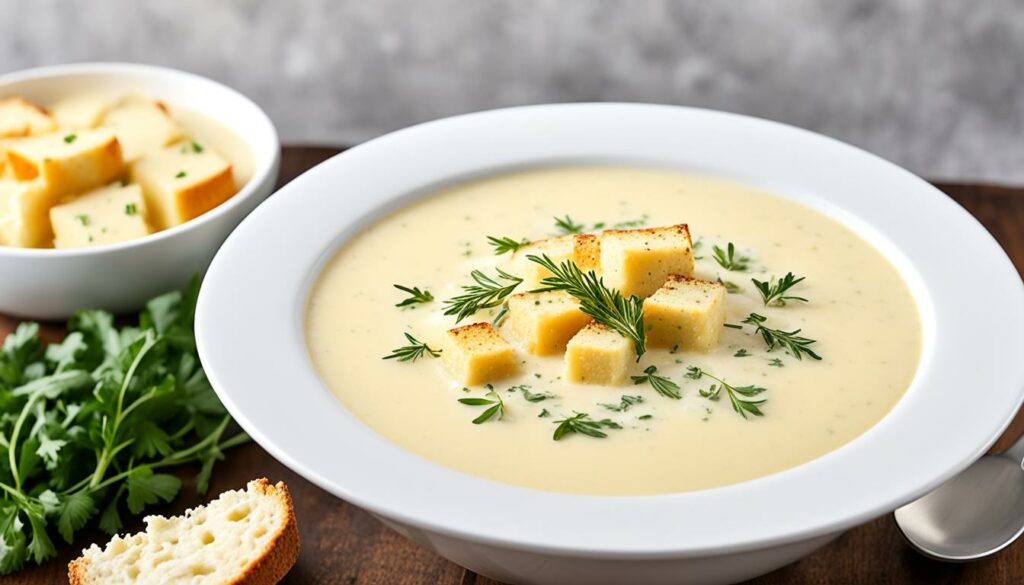 cauliflower and cheddar soup