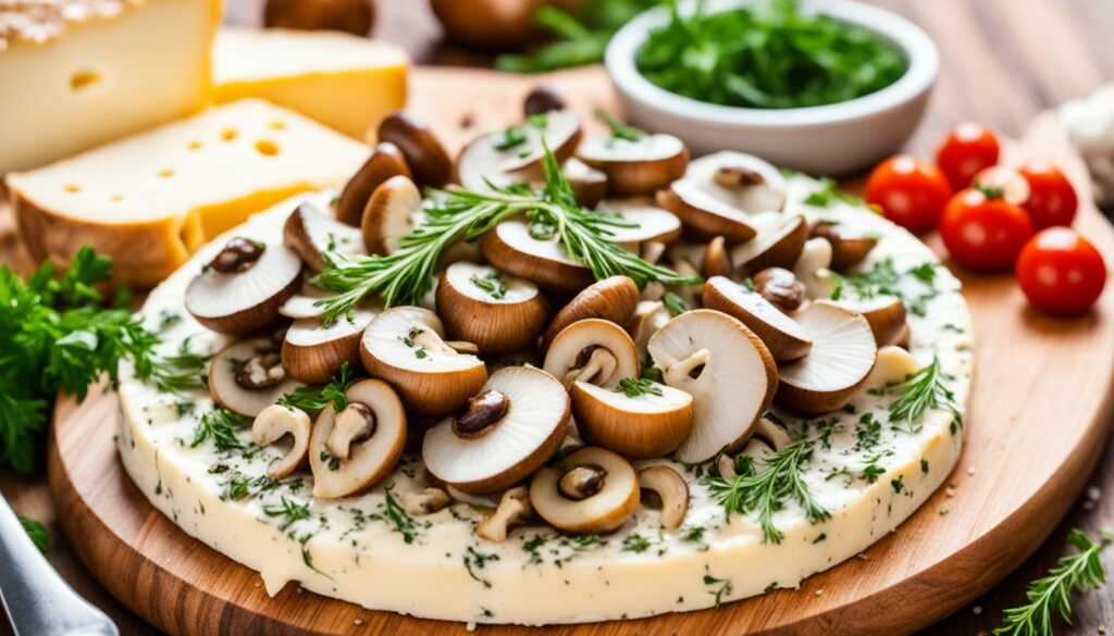 champignon mushroom cheese for cooking