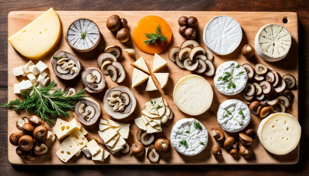 champignon mushroom cheese varieties