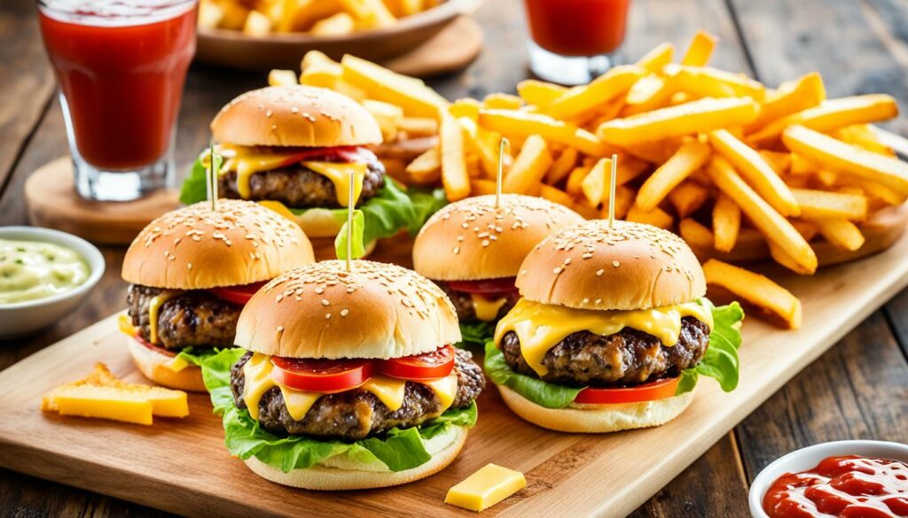 cheddar cheeseburger sliders recipe serving suggestions