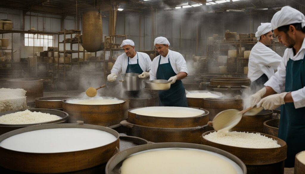 cheese-making process of Caerphilly cheese