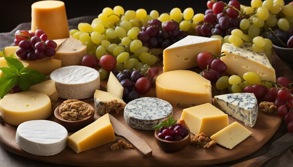 cheese platter with Mascares cheese