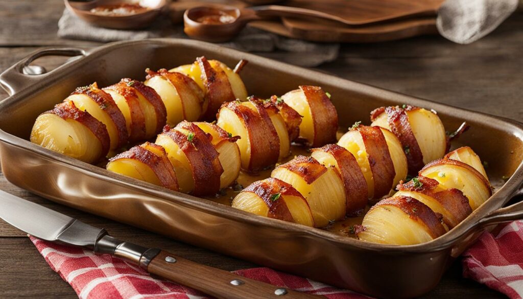 cheesy bacon-wrapped potatoes recipe