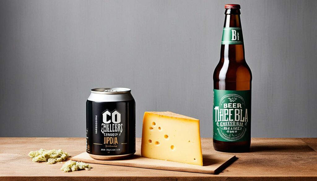complementing beer and cheese flavors