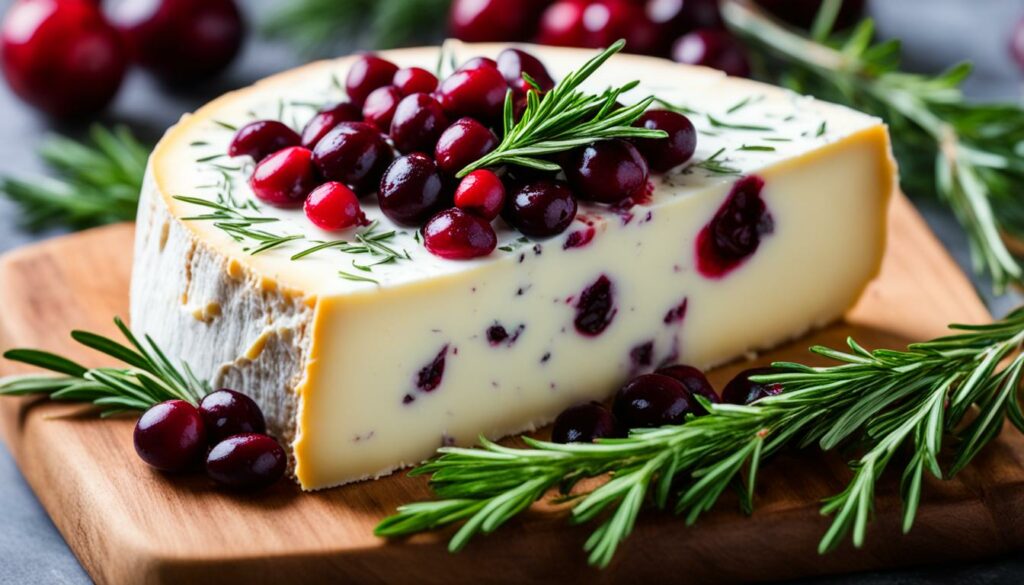 cranberry-infused cheese