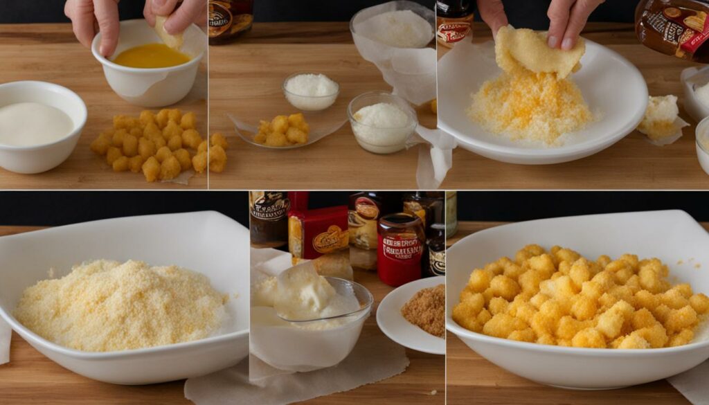 deep fried cheese curds step by step