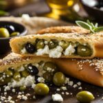 feta and olive stuffed breadsticks recipe