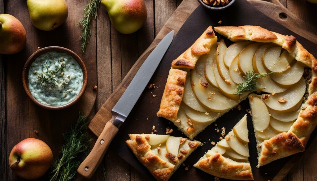 flavorful pear galette