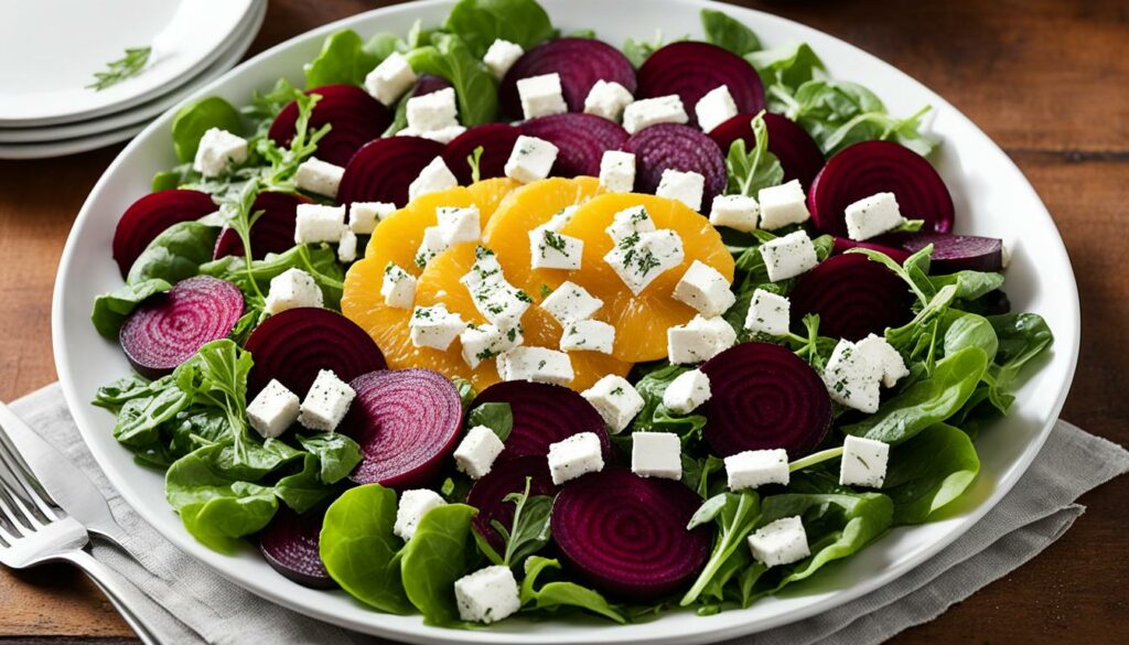 goat cheese and beet salad with citrus vinaigrette recipe
