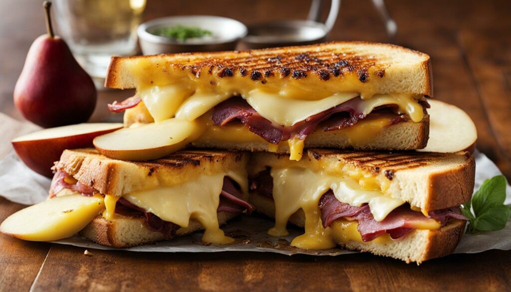 gouda and pear grilled sandwich recipe