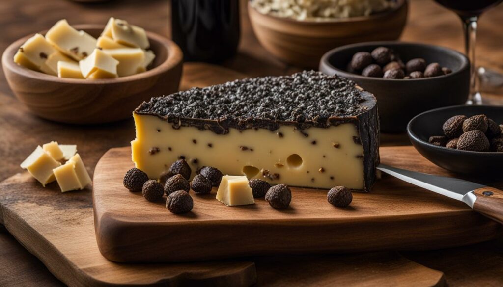 gourmet black truffle cheese