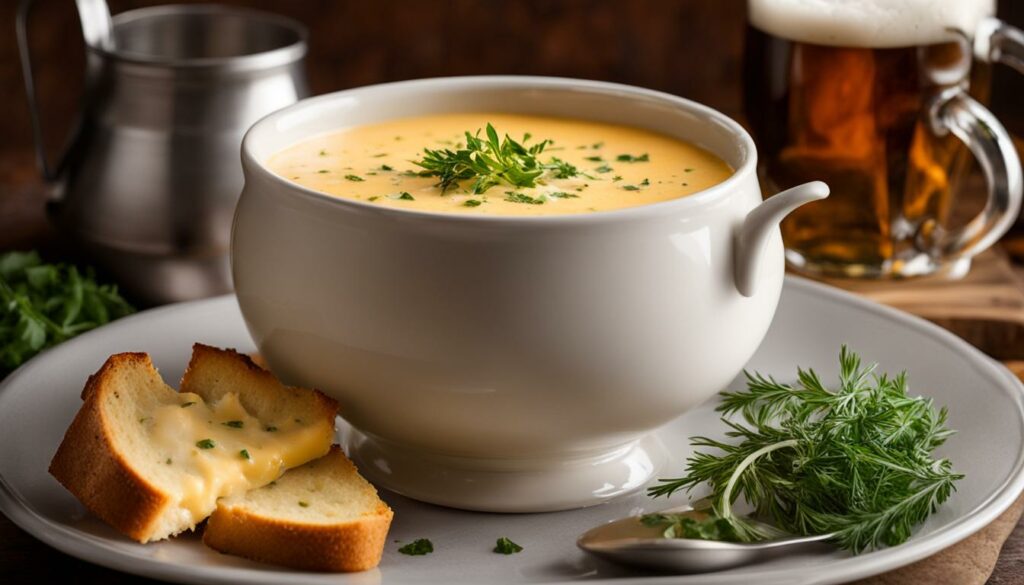 homemade beer cheese soup