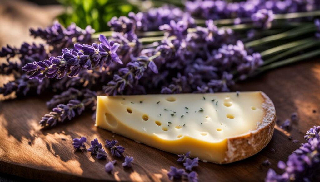 lavender-infused cheese