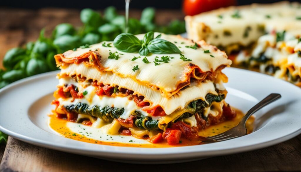 mozzarella and roasted vegetable lasagna recipe